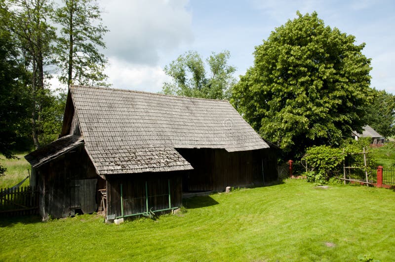 Old Wooden Barn stock photo. Image of interior, agriculture 90635728