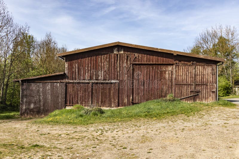 Old wooden barn stock image. Image of structure, architecture 161636765