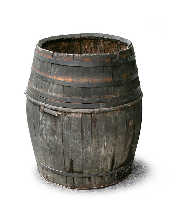 Old wooden barrel royalty free stock photography