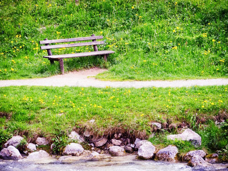 Old wooden bench