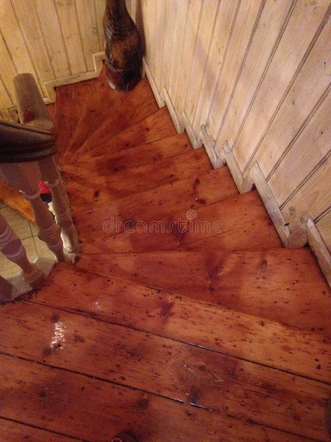 Old Wooden Board Stair Case