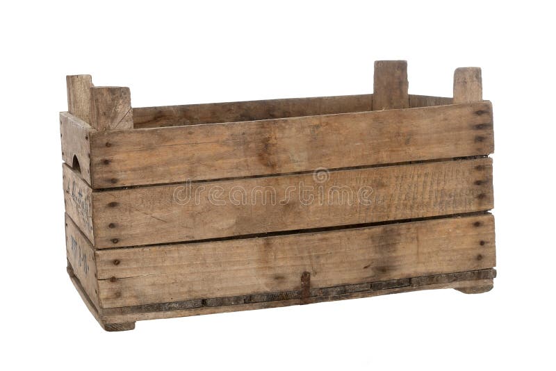 old wooden container