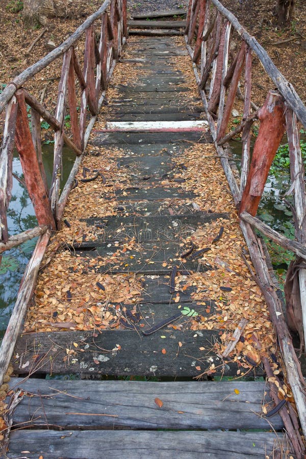 Old wooden bridge.