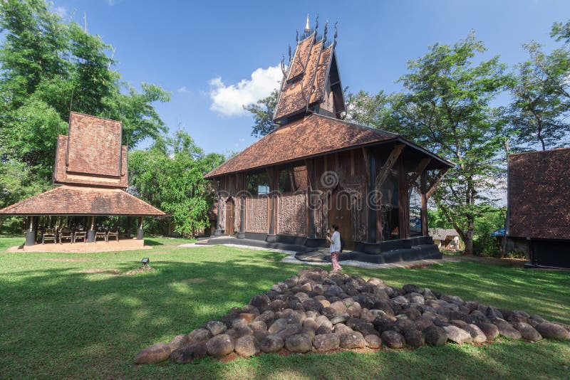 Old wooden building Lanna style at Chiangrai Thailand royalty free stock photos Old wooden building Lanna style at Chiangrai Thailand royalty free stock photos