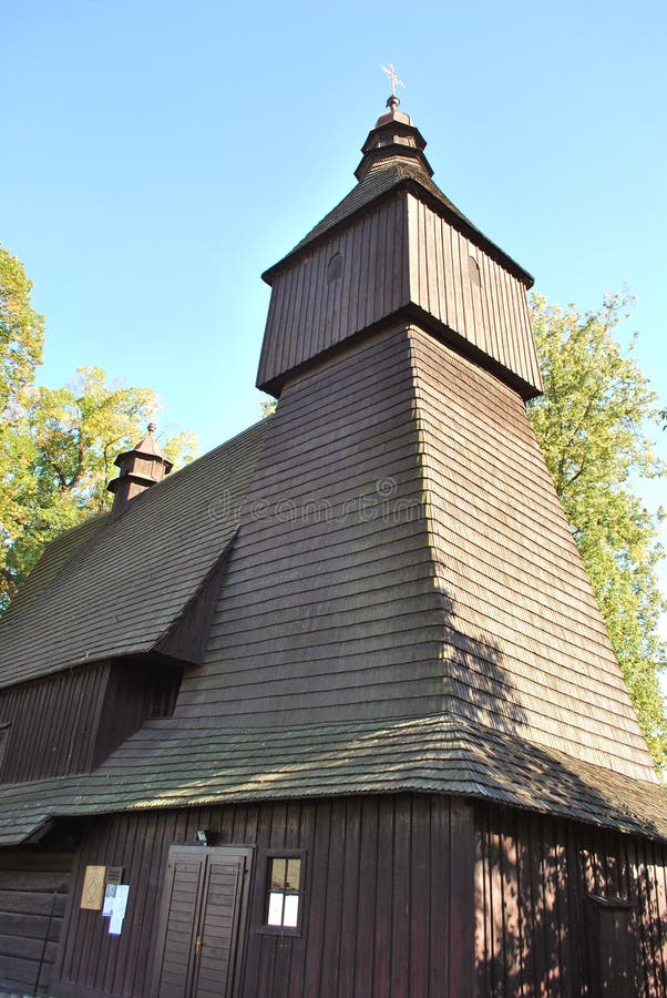 The old wooden church in Hervartov