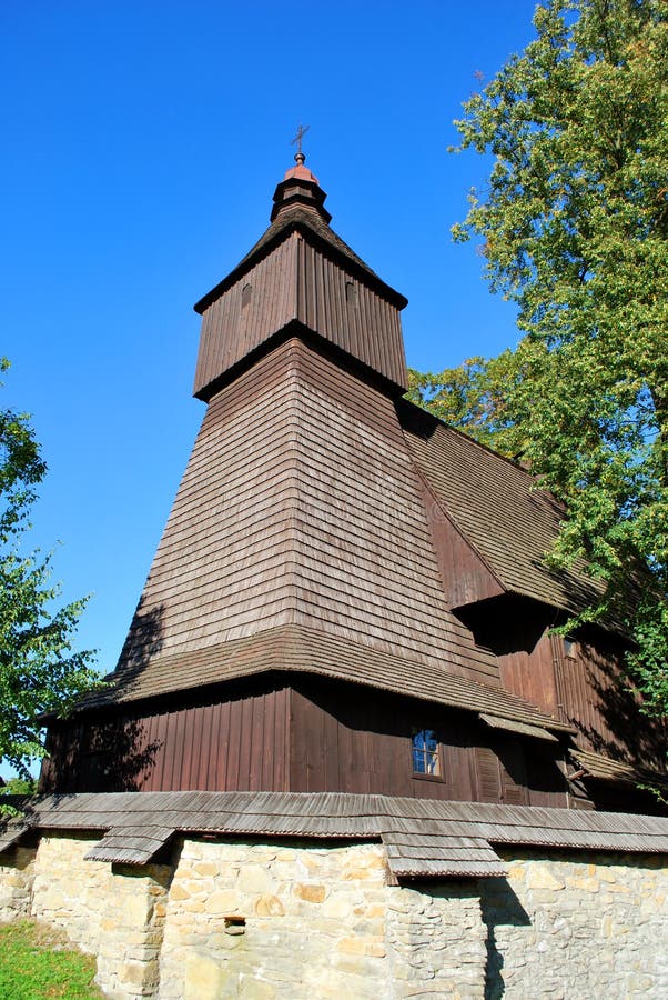 The old wooden church in Hervartov