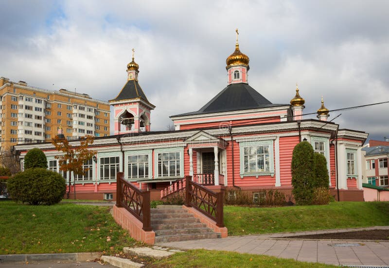 Old wooden Church in Moscow