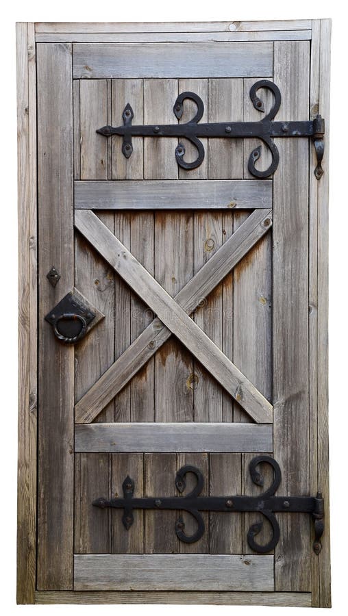 Old wooden door