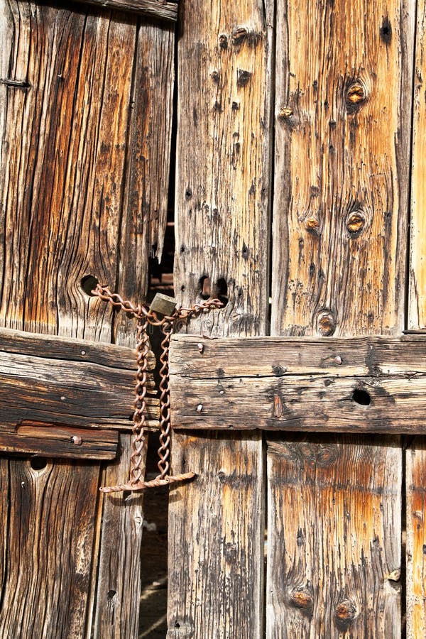 Old wooden door