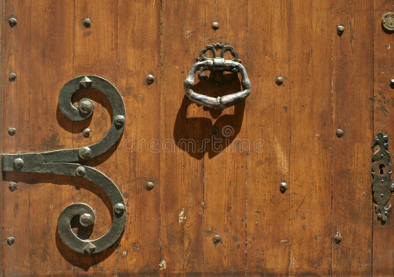 Abstract old wooden door background