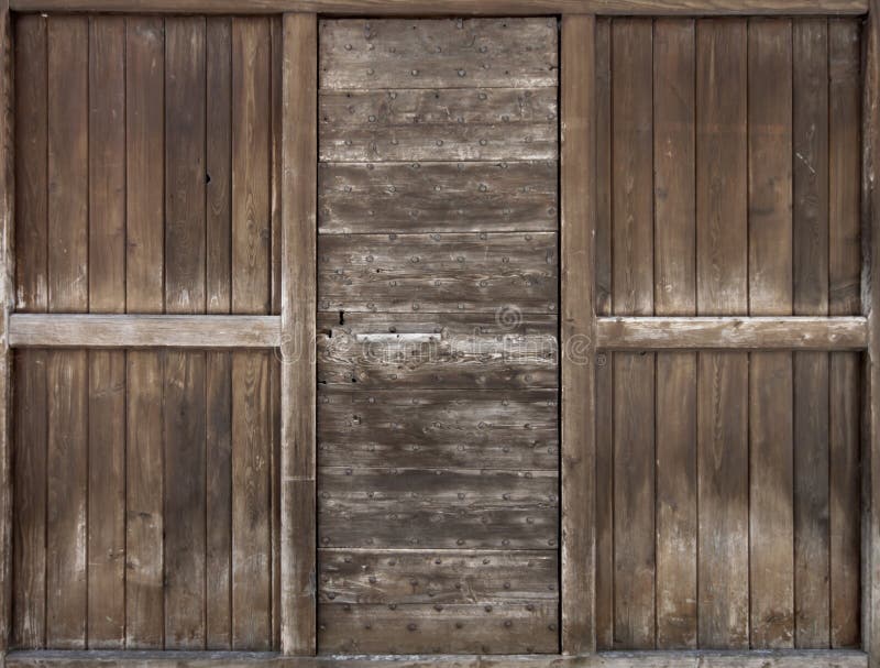 Old wooden door.