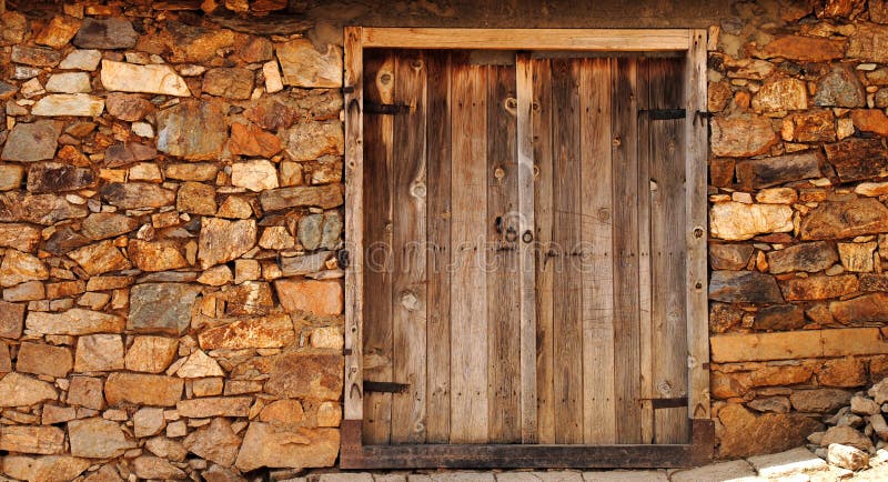 An old wooden door