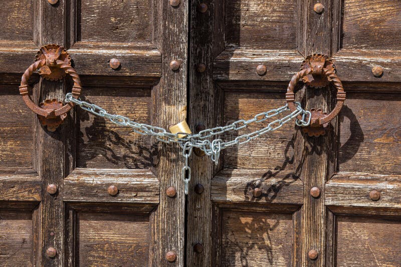 Old door,Tuscany,Italy stock photo. Image of knocker - 31499714