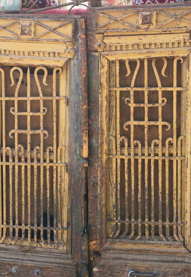 Old Wooden Doors with Metal Elements. Egypt. Stock Photo Image of house, doorway 241319372
