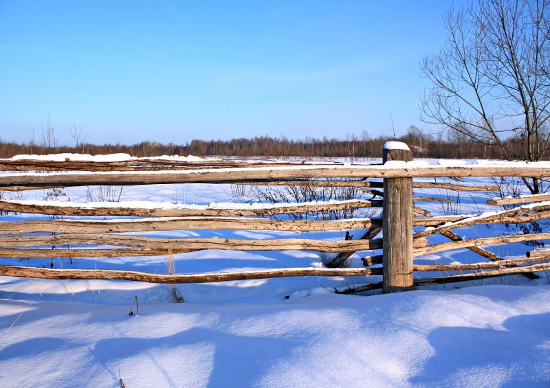 Old wooden fence