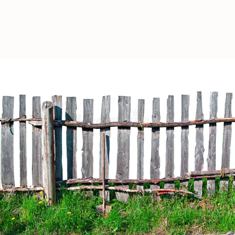 Old wooden fence