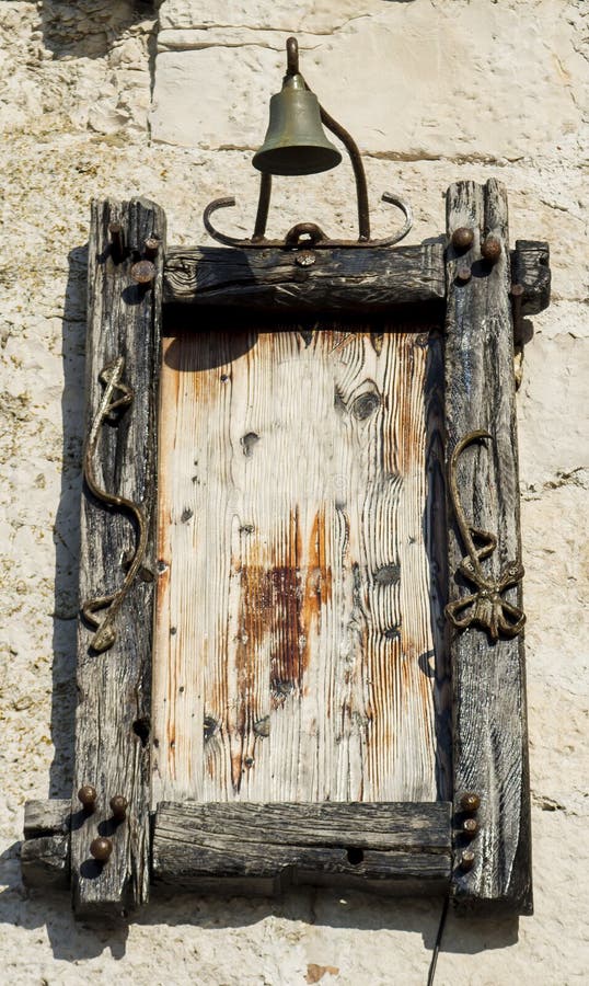 Old wooden frame stock photo