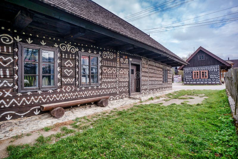 Old wooden houses in Cicmany