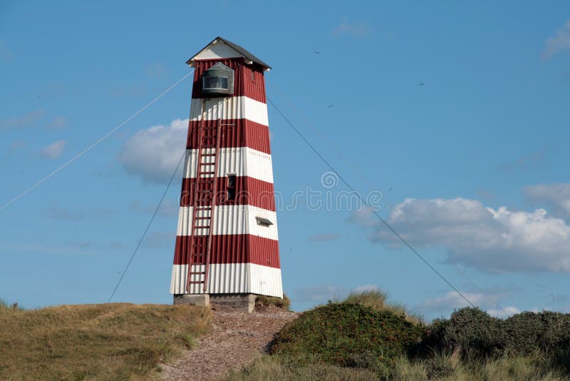 Old wooden lighthouse royalty free stock photos
