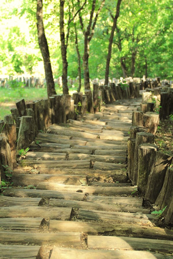 Old wooden road