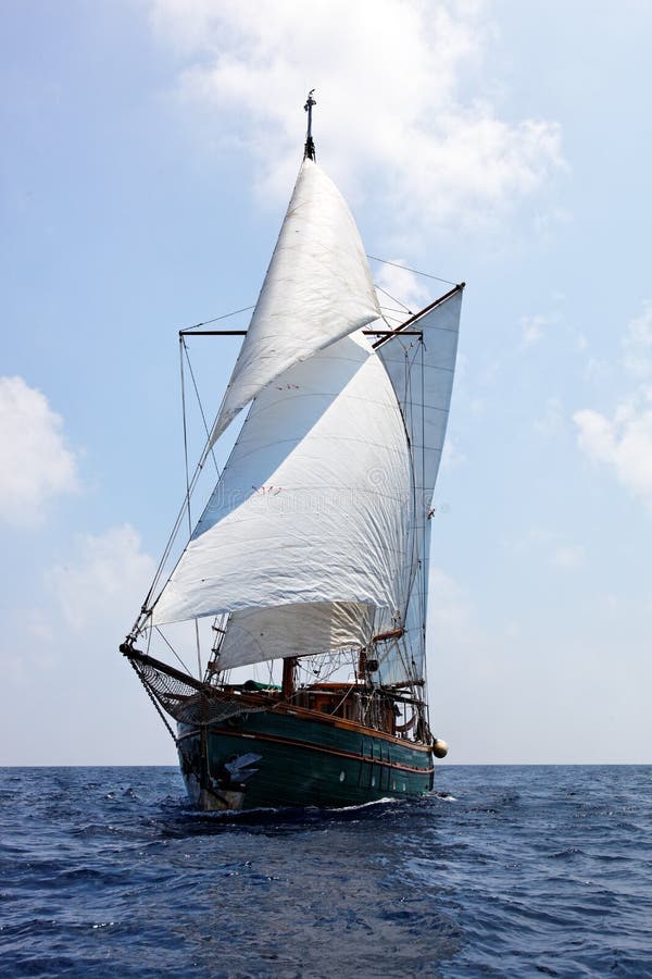 old wooden sailboat stock photo. image of lake, sail