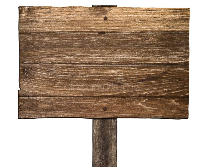 Vintage Blank Wood Sign Board Stock Photo - Image of decoration