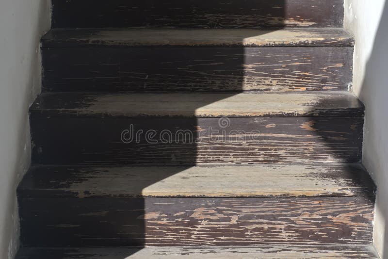 Old wooden stair