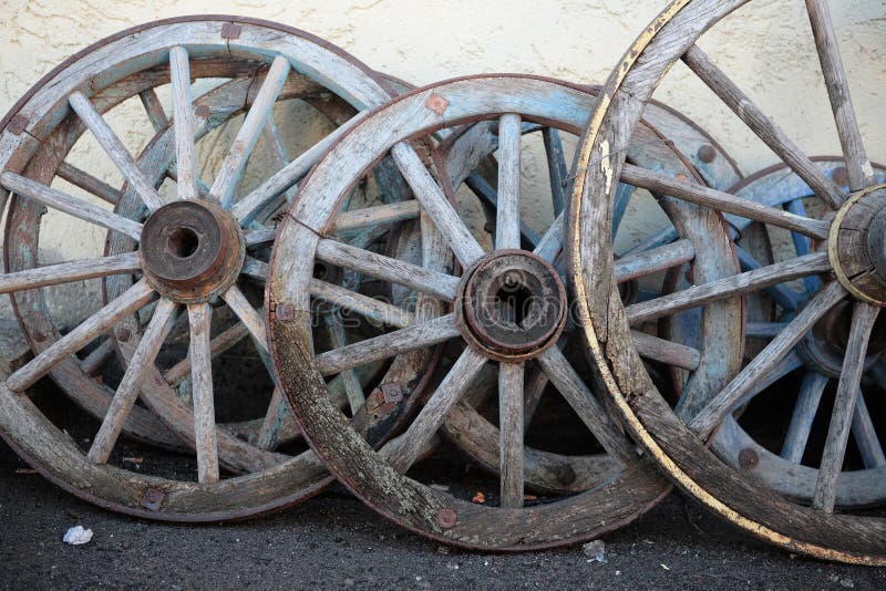 Old Wooden Wheels royalty free stock images Old Wooden Wheels royalty free stock images