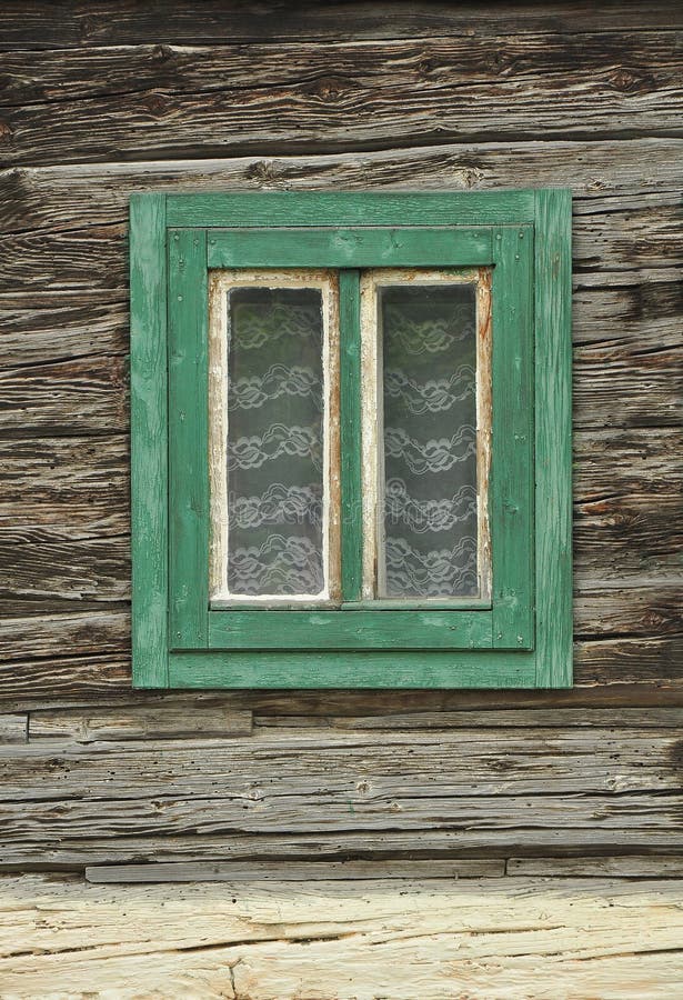 Old wooden window