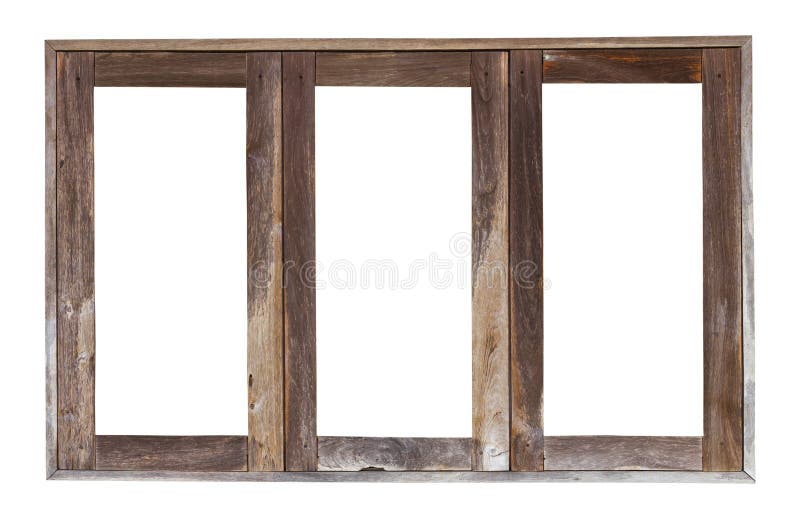 Old wooden window frame