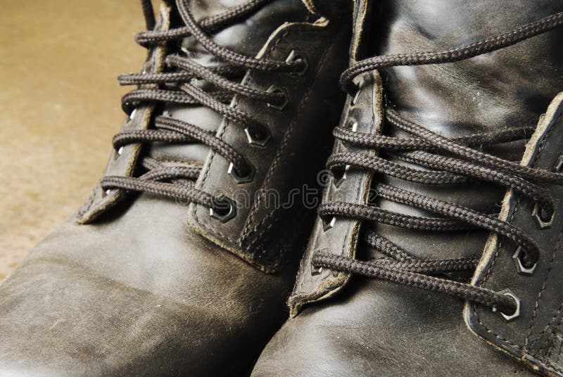 Working boots isolated stock image. Image of steel, construction - 25594919