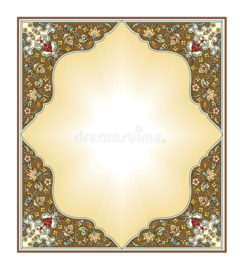 Old World Borders Vector - Tiled frame in plant leaves and flowers Framework Decorative Elegant style