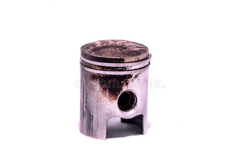 Old Worn Engine Piston stock image. Image of combustion 45998563