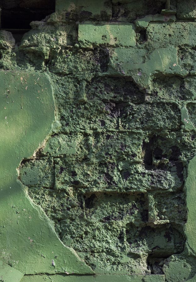 Old Worn Old Brick Wall in Grunge Style, the Textured Background. Stock