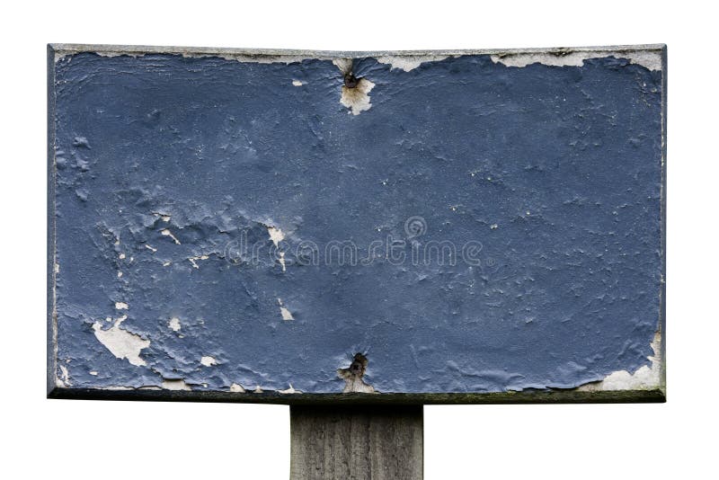 Old and Worn Painted Sign