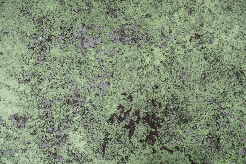 Rusty green painted metal texture background. stock photos
