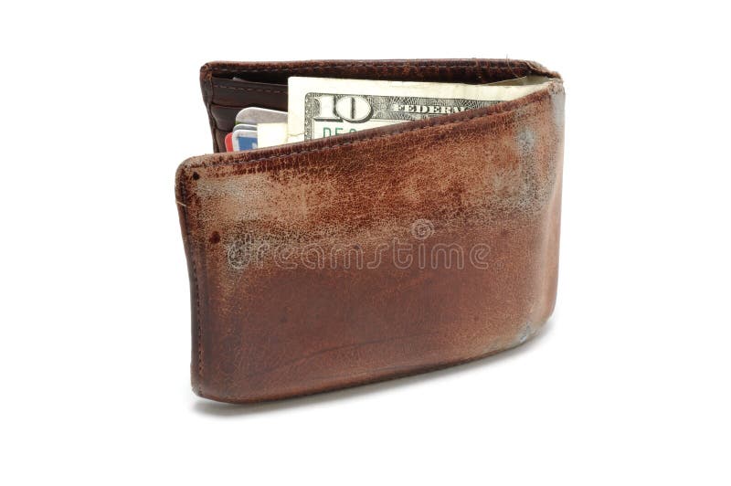 Old Worn Wallet Stock Images Image 12110594