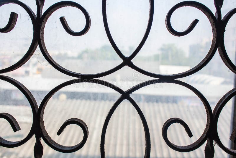 Old wrought iron stock photo. Image of detain, industrial 48962948