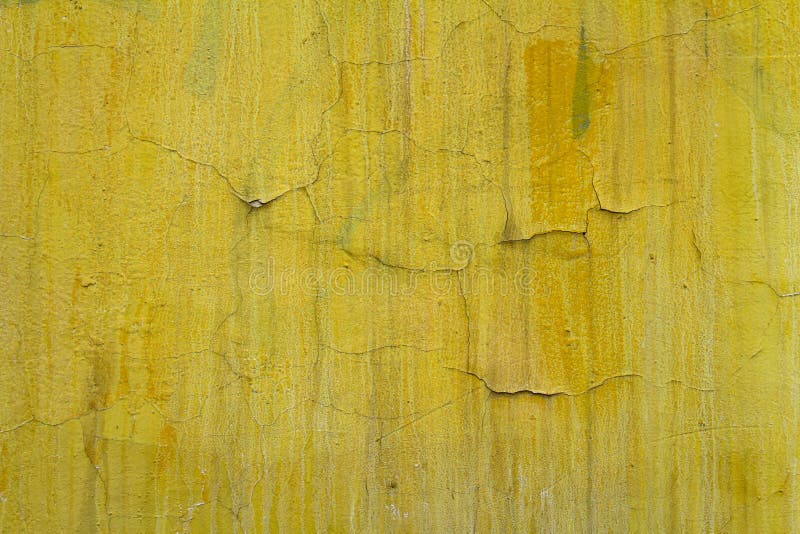 Old Yellow Paint with Cracks Stock Image Image of abstract, concrete