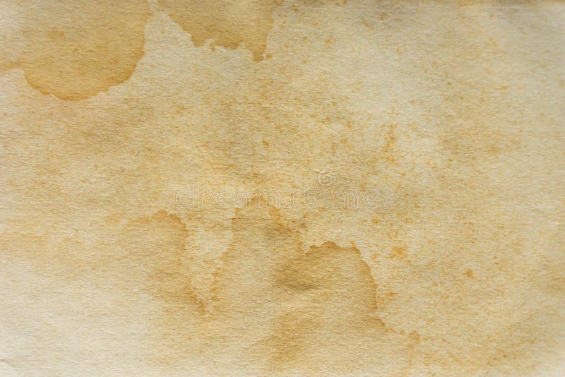 Old Yellowed Paper With Spots Texture Old Paper Vintage Background