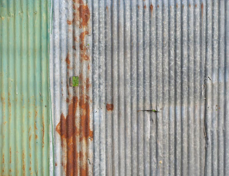 Zinc wall. stock image. Image of ground, zinc, painted - 115239811