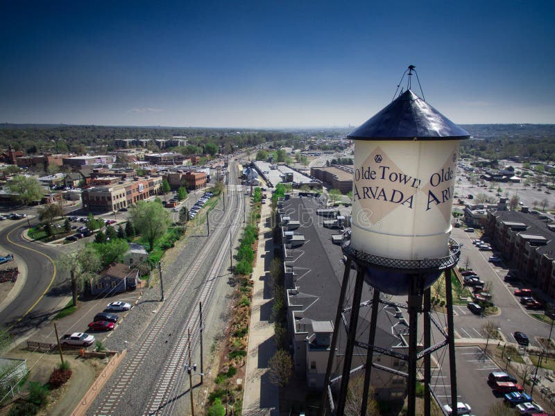 olde-town-arvada-water-tower-editorial-stock-photo-image-of