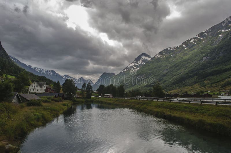 Olden landskap av Norge royaltyfri foto Olden landskap av Norge royaltyfri foto
