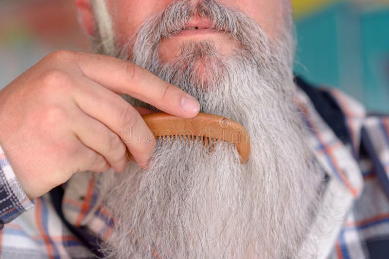 Older Man with Beard and Hat Stock Image - Image of white, shirt: 106234387