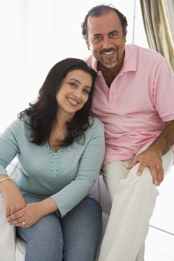 An older Middle Eastern couple stock photography