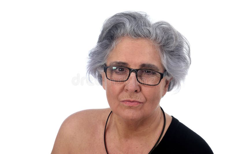 aged lady showing her underware