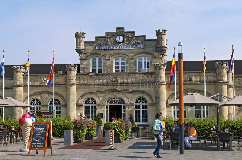 The oldest dutch railway station in Valkenburg royalty free stock photo The oldest dutch railway station in Valkenburg royalty free stock photo