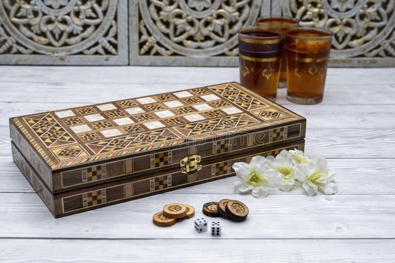 Oldest Known Board Games Backgammon Stock Photo Image Of Arabian Cups 215663946