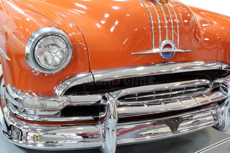 Oldtimer car chrome bumper stock image. Image of vehicle 30172731