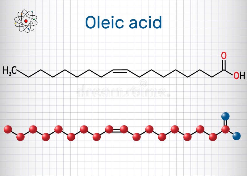 Oleic Acid Cis Omega 9 Molecule Structural Chemical Formula And Molecule Model Sheet Of Paper In A Cage Stock Vector Illustration Of Omega Oleate Oleic Acid Cis Omega 9 Molecule Structural Chemical Formula And Molecule Model Sheet Of Paper In A Cage Stock Vector Illustration Of Omega Oleate